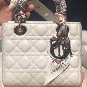 Dior lambskin small ladydior